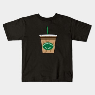 emotional support iced coffee Kids T-Shirt